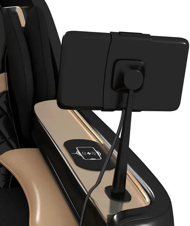 Alt view image 2 of 6 - Massage Chair Full Body, Zero Gravity Massage Chair SL-Track Shiatsu Massage Recliner Chair with AI Voice Control, Heating, Bluetooth Speakers, Foot Massager, Full Body Airbags (Black)
