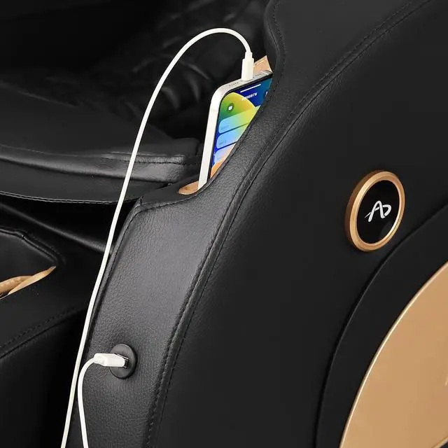 Alt view image 5 of 6 - Massage Chair Full Body - SL Track Zero Gravity Recliner with 12 Modes, Bluetooth, Body Scan, Foot Roller, Airbags Massage, AI Voice Control