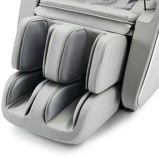 Alt view image 5 of 6 - Massage Chair Full Body, Luxury 4D Zero Gravity Massage Chair with SL-Track, Heating, Foot Rollers, Bluetooth Speaker, Full Body Airbags Compression Massage, Adjustable Recline (Silver)
