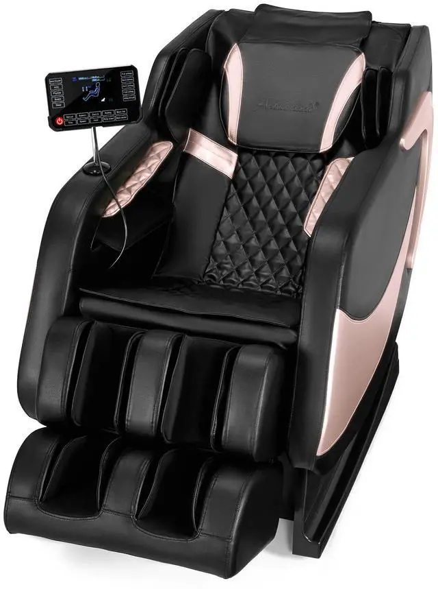 Alt view image 2 of 6 - Massage Chair Full Body, Zero Gravity Massage Chair Shiatsu Massage Recliner with 5 Auto Modes, Back & Upper Legs Heating, Bluetooth Speakers, Calfrest Extension, Airbags, Foot Rollers