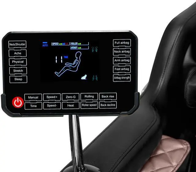 Alt view image 4 of 6 - Massage Chair Full Body, Zero Gravity Massage Chair Shiatsu Massage Recliner with 5 Auto Modes, Back & Upper Legs Heating, Bluetooth Speakers, Calfrest Extension, Airbags, Foot Rollers