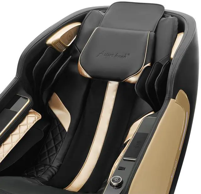 Alt view image 4 of 6 - Massage Chair Full Body Extra Wide Seat, Zero Gravity Massage Chair SL-Track Shiatsu Massage Recliner Chair with 12 Modes, Bluetooth, Body Scan, Heating, Foot Roller, Airbags Massage
