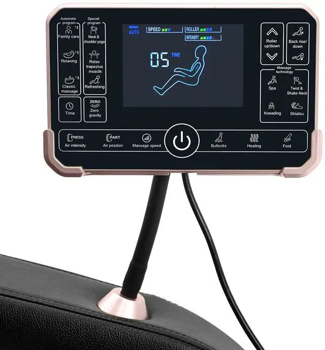 Alt view image 2 of 6 - Massage Chair Full Body, Zero Gravity Massage Chair, Dual Core SL-Track Massage Recliner Chair with 12 Modes, Bluetooth Speakers, Full Body Airbag Compression, Heating, Foot Rollers, Black