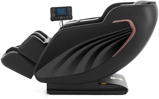 Alt view image 5 of 6 - Massage Chair Full Body, Luxury 4D Zero Gravity Massage Chair with SL-Track, Heating, Foot Rollers, Bluetooth Speaker, Full Body Airbags Compression Massage, Adjustable Recline (Black)