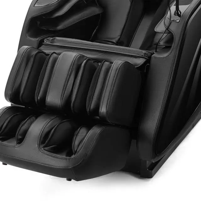Alt view image 4 of 6 - Massage Chair Full Body, Luxury 4D Zero Gravity Massage Chair with SL-Track, Heating, Foot Rollers, Bluetooth Speaker, Full Body Airbags Compression Massage, Adjustable Recline (Black)