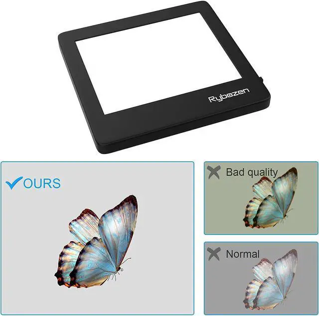 Alt view image 4 of 6 - Rybozen Ultra-Thin Portable Slide Scanner 5 x 4 Inches LED Light Panel Photo Slides Negatives and Film Viewer