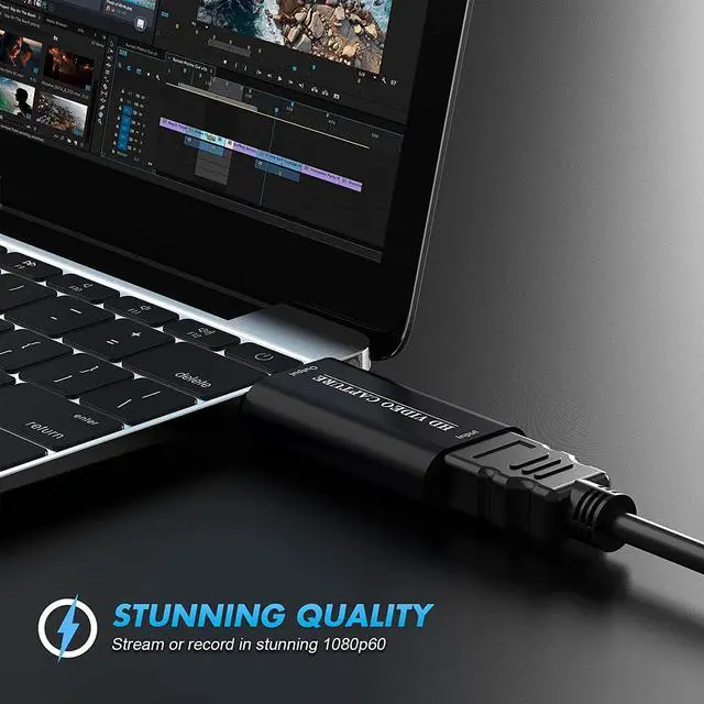 Alt view image 4 of 7 - HDMI to USB Video Capture Card, HDMI to USB 1080p USB2.0, Record Directly to Computer for Gaming, Streaming, Teaching, Video Conference or Live Broadcasting