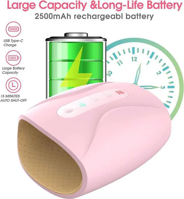 Alt view image 6 of 7 - COTSOCO Electric Hand Massager - Cordless Hand Massager with Heat and Compression for Arthritis and Carpal Tunnel, 3 Levels Hand Therapy, Hand and Wrist Massager Machine for Pain Relief