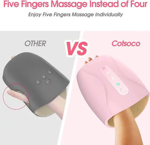Alt view image 7 of 7 - COTSOCO Electric Hand Massager - Cordless Hand Massager with Heat and Compression for Arthritis and Carpal Tunnel, 3 Levels Hand Therapy, Hand and Wrist Massager Machine for Pain Relief