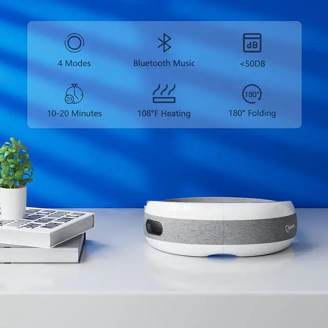 Alt view image 2 of 6 - Cotsoco Eye Massager with Heat Vibration,Rechargeable Bluetooth Music Sleep Masks for Relax Migraines,Reduce Eye Bags Dark Circles Eye Strain Dry Eyes Improve Sleep