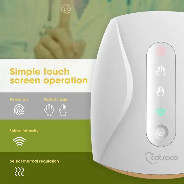 Alt view image 4 of 7 - Electric Hand Massager with Heat, 3 Levels Cordless Accupressure Massager with Air Pressure Compress for Arthritis, Palm Massage, Finger Numbness Coldness Relief, Gifts for Parents and Women