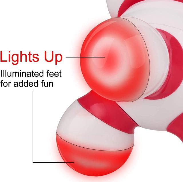Alt view image 4 of 7 - Mini Portable handheld Vibrating Body Massager with LED Light for Hand Head Neck Back Legs Arms Pain Release