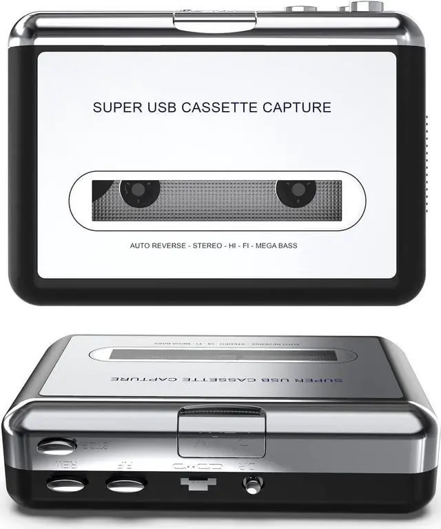 Alt view image 6 of 7 - Cassette Tape To CD Converter Via USB,Portable Cassette Player Capture Audio Music Compatible With Laptop and Personal Computer, Convert Walkman Tape To MP3 Format