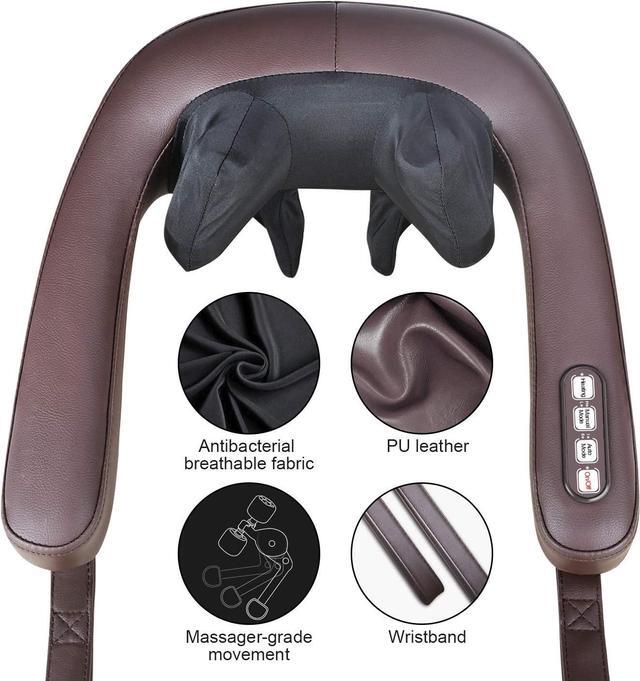 Alt view image 4 of 7 - COTSOCO Back Massager with Heat Deep Tissue Kneading Pillow Shiatsu Massager for Neck, Back and Shoulder