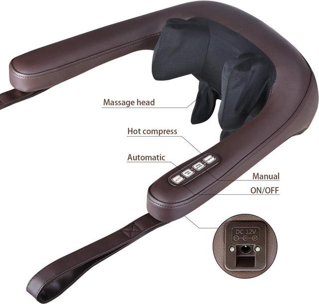 Alt view image 5 of 7 - COTSOCO Back Massager with Heat Deep Tissue Kneading Pillow Shiatsu Massager for Neck, Back and Shoulder