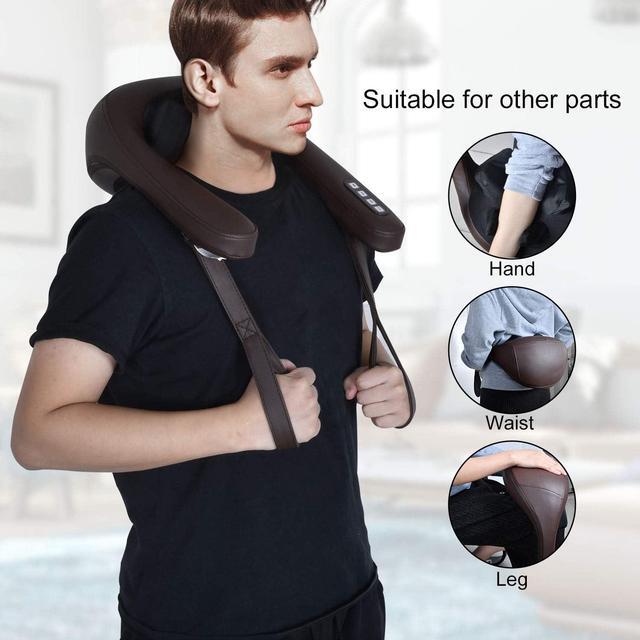 Alt view image 7 of 7 - COTSOCO Back Massager with Heat Deep Tissue Kneading Pillow Shiatsu Massager for Neck, Back and Shoulder