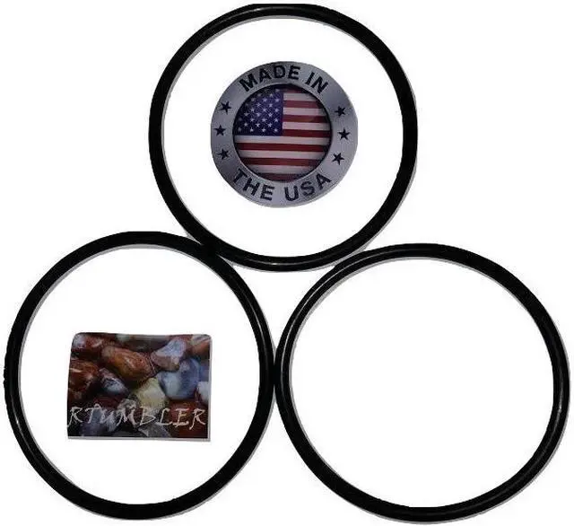 Main image of RTumbler Brand Rock Tumbler Replacement Drive Belt 3 Pack Compatible with Thumler's Tumbler A-R1, A-R2, A-R6, A-R12, Model B Brand Tumblers