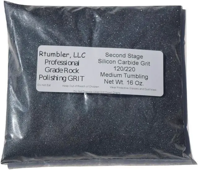 Alt view image 5 of 5 - Rock Tumbler Grit for 15 Pound Tumbler with 1 Pound Plastic Buffering Pellets