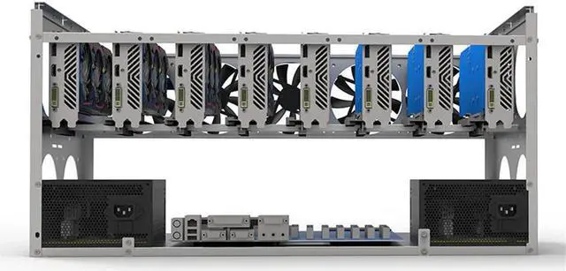 Alt view image 4 of 7 - Acaigel For Crypto ETH BTC 6/8/10 GPU Card Open Air Frame Case Mining Bracket Stackable