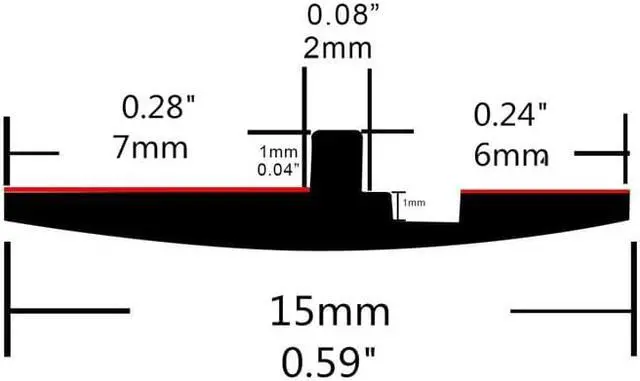 Alt view image 3 of 7 - Paiying 3 Meters T-Shape Rubber Car Windshield Sunroof Triangular Window Edge Seal Strip