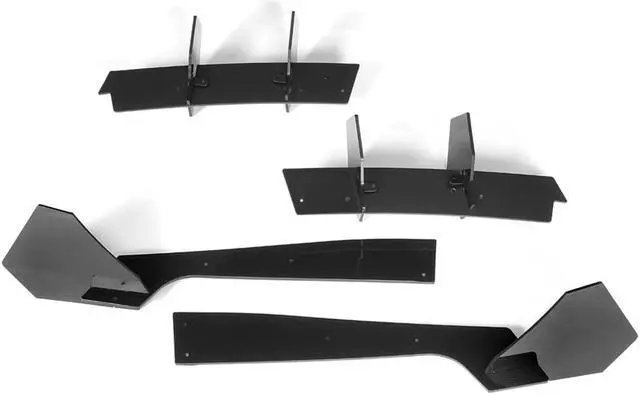 Alt view image 4 of 7 - Paiying Car Rear Bumper Lip Diffuser Spoiler Chassis Deflector Rear Side Splitters Apron Flaps