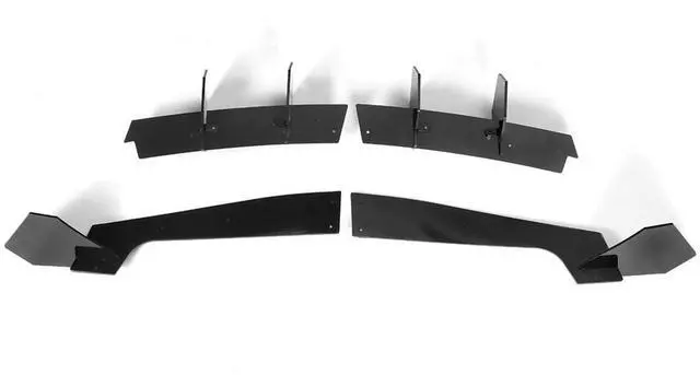 Alt view image 7 of 7 - Paiying Car Rear Bumper Lip Diffuser Spoiler Chassis Deflector Rear Side Splitters Apron Flaps