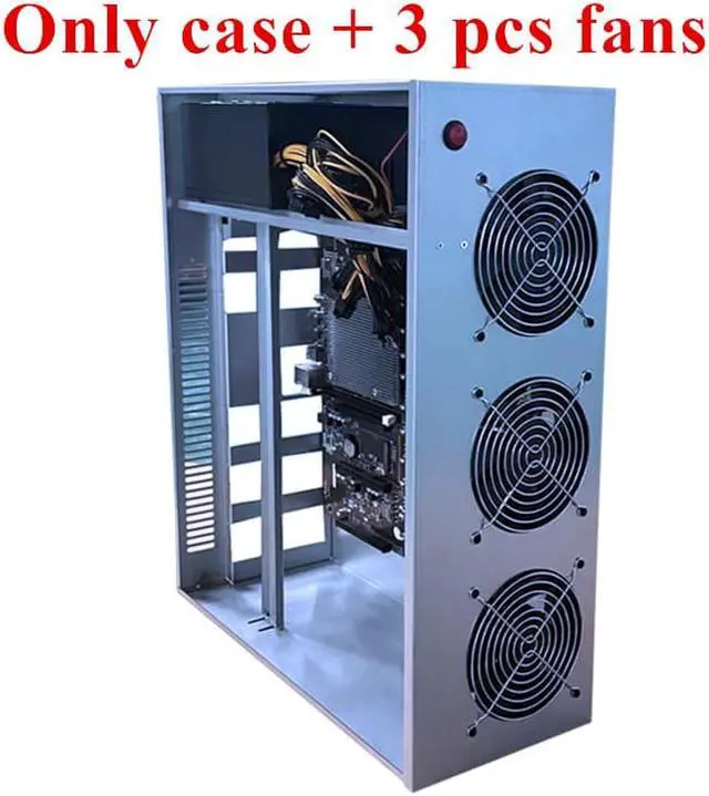 Main image of Acaigel 5 GPU Server Case with 3 Fans Frame Mining Rig House Machine Platform For X79 Motherboard ETH