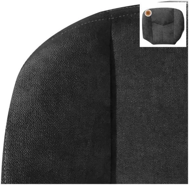 Alt view image 4 of 7 - Acaigel Left Driver Bottom Seat Cover Cloth Dark Gray For Chevy Silverado 2003-2006