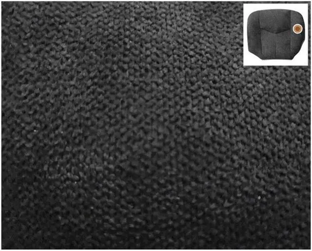 Alt view image 6 of 7 - Acaigel Left Driver Bottom Seat Cover Cloth Dark Gray For Chevy Silverado 2003-2006