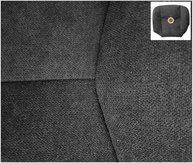 Alt view image 7 of 7 - Acaigel Left Driver Bottom Seat Cover Cloth Dark Gray For Chevy Silverado 2003-2006