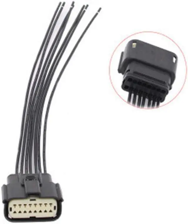 Alt view image 4 of 5 - Acaigel 7-wire 16pin LED Headlight Connector Pigtail For 15-17 Ford F150 2018 Expedition