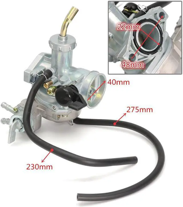Alt view image 3 of 5 - Paiying Motorcycle Carburetor w/Throttle Cable For Honda ATC 70 90 110 125 TRX125 C02220