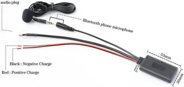 Alt view image 3 of 5 - Yingshan Car Bluetooth Audio Microphone Cable Wiring for Alpine Ai-NET KCA-121B Stereo