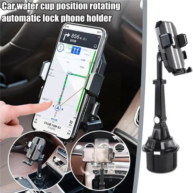 Alt view image 2 of 5 - Yingshan Height Adjustable Cup Holder Phone Mount Bracket