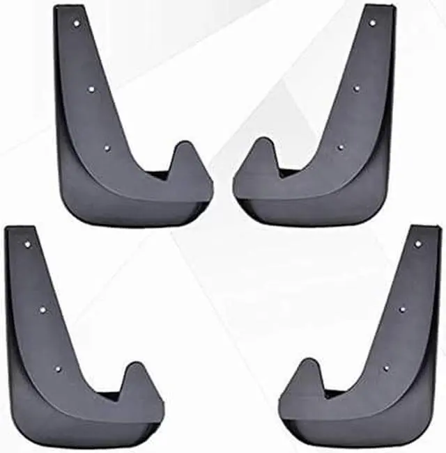 Main image of Furulu 4 Pcs EVA Plastic Car Fender Mud Flap Splash Guard Protector Mudgurad Black