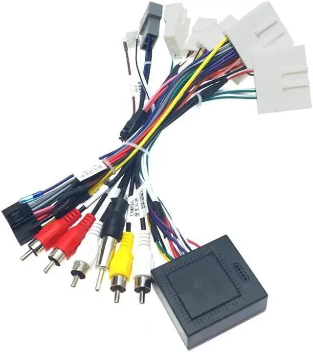Alt view image 5 of 6 - Acaigel 16 PIN Plug Power Cable Adapter Wiring Harness with Canbus For Nissan Stereo Radio