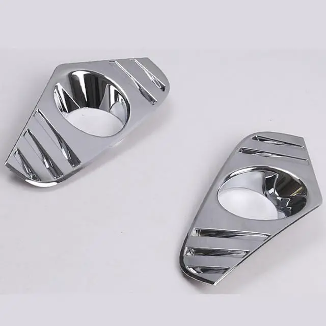 Alt view image 2 of 7 - Chrome Front Fog Light Cover Lamp Trims For Toyota RAV4 2019-2020 Accessories