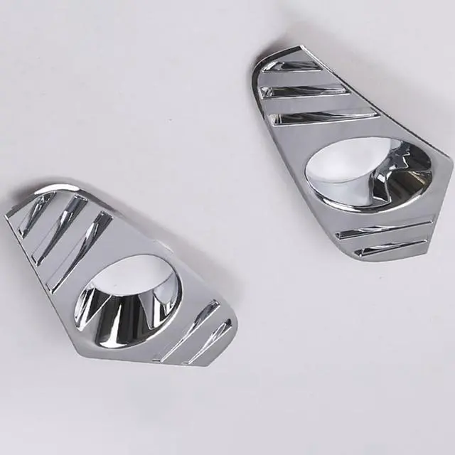 Alt view image 3 of 7 - Chrome Front Fog Light Cover Lamp Trims For Toyota RAV4 2019-2020 Accessories