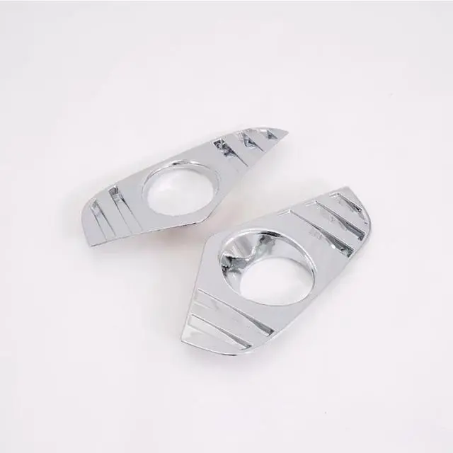 Alt view image 7 of 7 - Chrome Front Fog Light Cover Lamp Trims For Toyota RAV4 2019-2020 Accessories