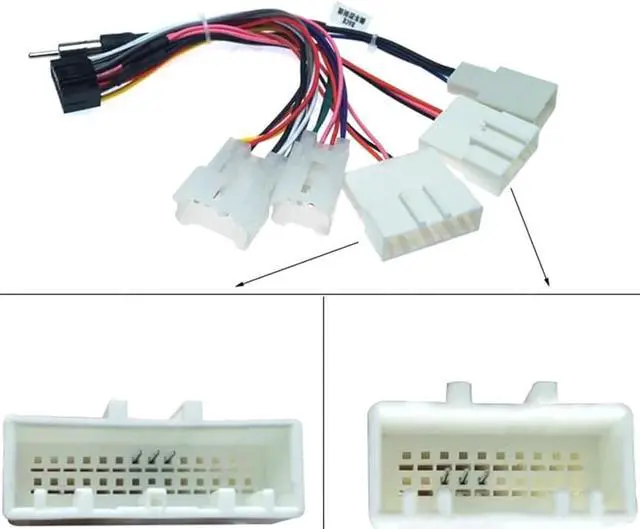 Alt view image 4 of 7 - Acaigel 16 PIN Wiring Harness Adapter Android Power Cable Harness for Toyota Car Stereo