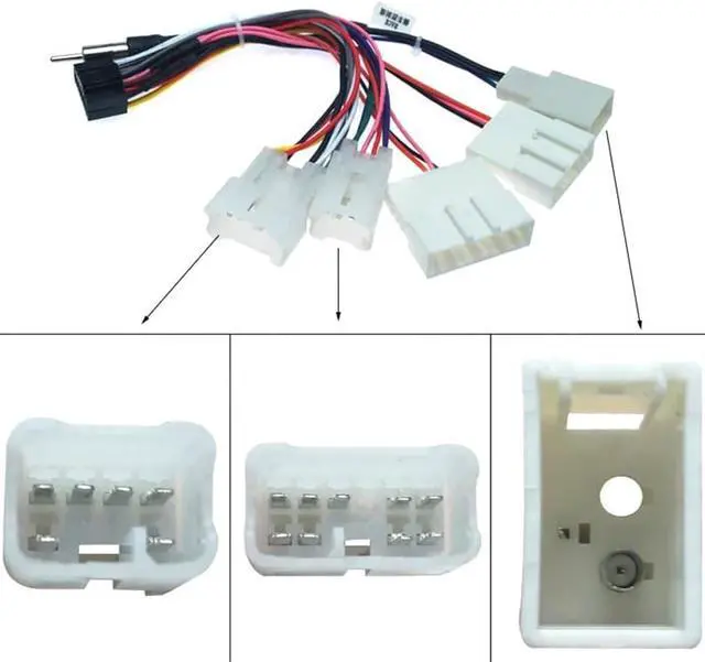 Alt view image 5 of 7 - Acaigel 16 PIN Wiring Harness Adapter Android Power Cable Harness for Toyota Car Stereo
