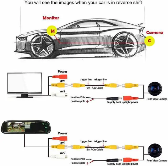 Alt view image 6 of 7 - Acaigel Rear View Camera For Mercedes-Benz Cls E C-Class W203 W211 W219 Ml350 R350 R500