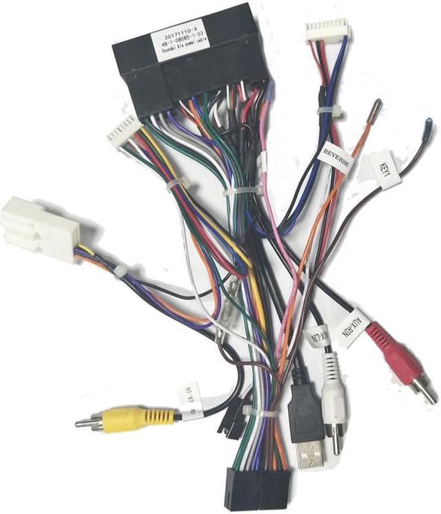 Car Stereo 20 PIN Power Adapter Wiring Harness For KIA K2 K3 K5 K7
