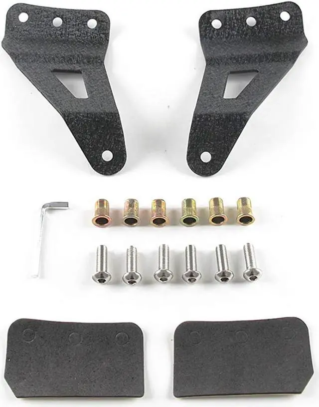 Alt view image 2 of 7 - Acaigel 2Pcs Black Trunk Roof Light Bar Mounting Bracket Holder For Chevrolet GMC Sierra