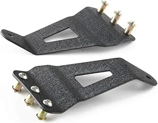 Alt view image 6 of 7 - Acaigel 2Pcs Black Trunk Roof Light Bar Mounting Bracket Holder For Chevrolet GMC Sierra