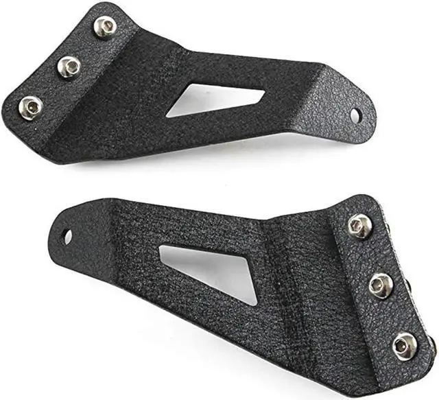 Alt view image 7 of 7 - Acaigel 2Pcs Black Trunk Roof Light Bar Mounting Bracket Holder For Chevrolet GMC Sierra