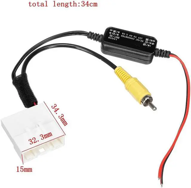 Alt view image 4 of 5 - Acaigel 24 Pin Car Camera Adapter Connector Wire for Toyota Kluger RAV4