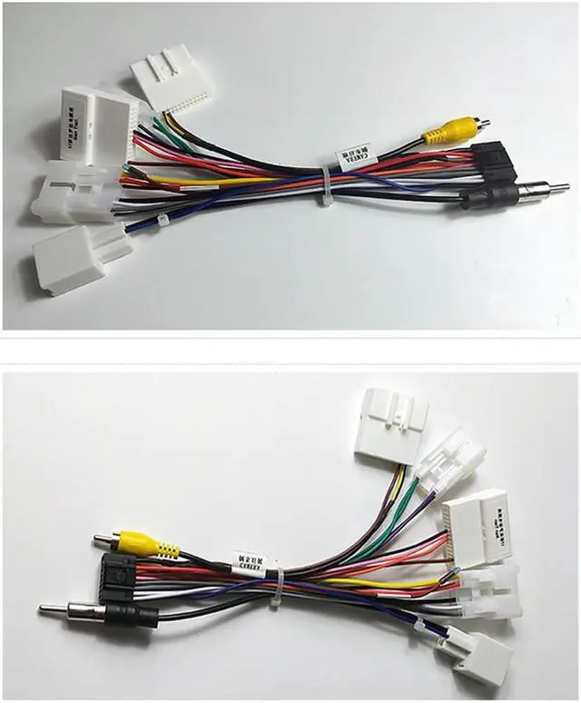 Alt view image 5 of 5 - Yingshan 1 x 16 PIN Stereo Radio Receiver Wire Wiring Cable Harness Connector for Toyota