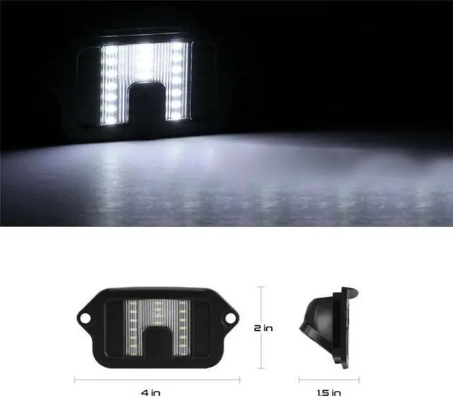 Alt view image 4 of 6 - 1x Bright White SMD LED License Plate Light Rear Lamp For 2005-2009 Ford Mustang