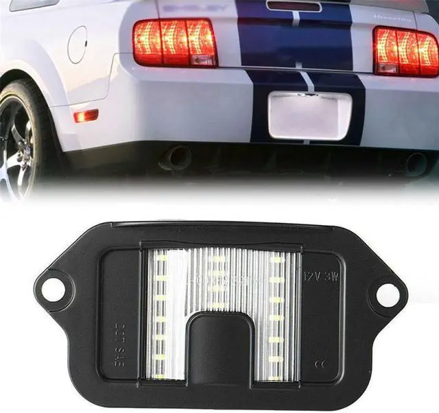 Alt view image 3 of 6 - 1x Bright White SMD LED License Plate Light Rear Lamp For 2005-2009 Ford Mustang